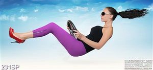 Tranh in uv cô gái hiện đại 3D