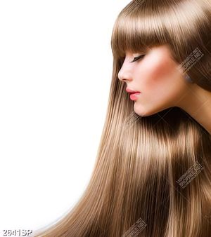 Tranh spa cô gái với mái tóc nâu tây óng ả