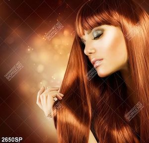 Tranh cô gái với mái tóc đẹp treo trang trí spa