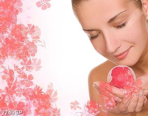Tranh spa người đẹp nhắm đôi mắt