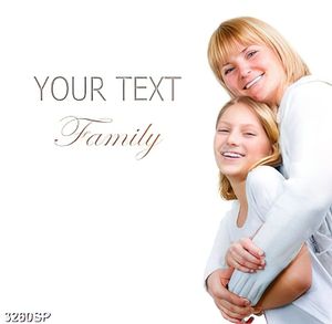 Tranh mẹ ôm bé gái