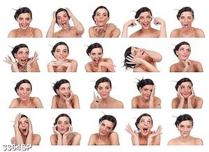 Tranh canvas muôn kiểu biểu cảm của gương mặt cô gái