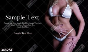 Tranh người mẫu bikini gợi cảm