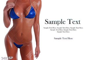 Tranh người mẫu bikini da nâu gợi cảm