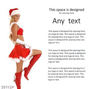 Tranh người đẹp mặc trang phục noel gợi cảm