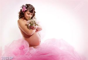Tranh mẹ bầu bán khỏa thân