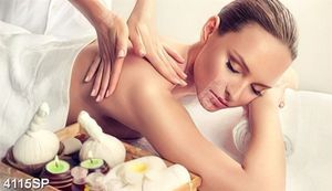 Tranh massage body treo spa