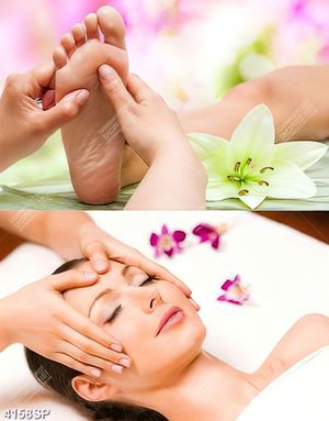 Tranh massage thư giãn treo spa