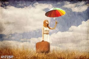 Tranh cô gái trẻ sành điệu