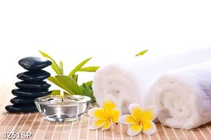 Tranh khăn trắng và hoa