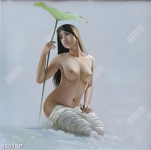 Tranh vẽ cô gái khỏa thân nghệ thuật