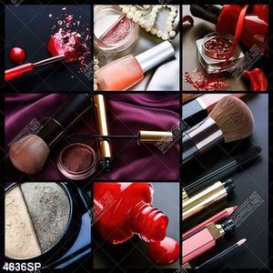 Tranh bộ ghép các loại mỹ phẩm