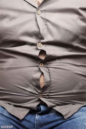 Tranh người đàn ông với chiếc bụng bự
