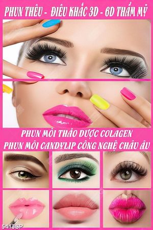 Tranh thun xăm môi mày thẩm mỹ file gốc