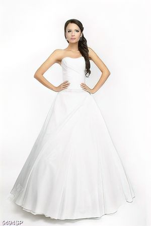 Tranh cô gái mặc váy cô dâu trắng