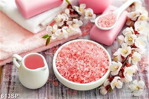 Tranh muối hồng thư giãn đẹp