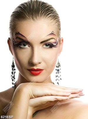 Tranh gương mặt make up ấn tượng SP6216