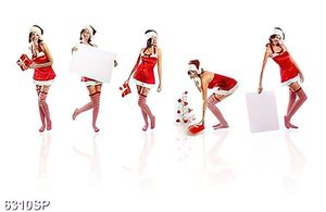 Tranh người mẫu noel SP6310