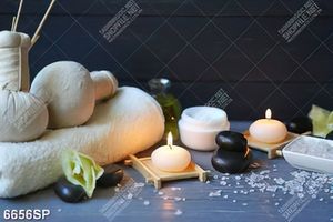 Tranh muối đá và khăn trắng SP6656