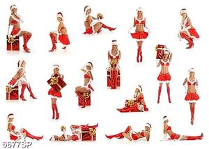 Tranh người mẫu noel SP6677