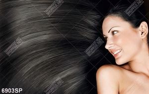 Tranh mái tóc đen óng ả SP6903
