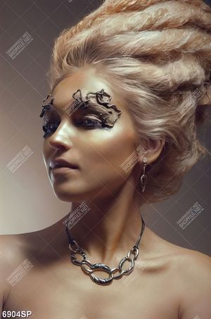 Tranh người mẫu make up nghệ thuật SP6904