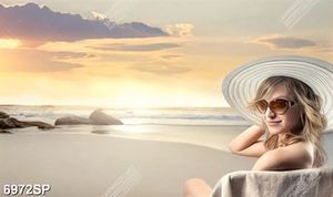 Tranh người đẹp tóc vàng SP6972