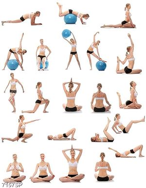 Tranh các tư thế tập yoga SP7157