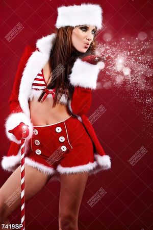 Tranh người mẫu noel SP7419
