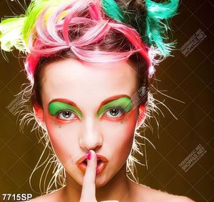 Tranh người mẫu make up nghệ thuật SP7715