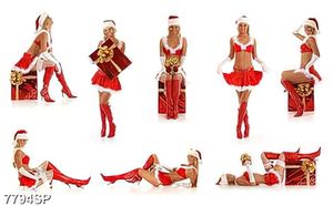 Tranh người mẫu noel