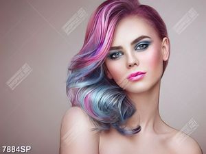 Tranh mẫu tóc xinh đẹp