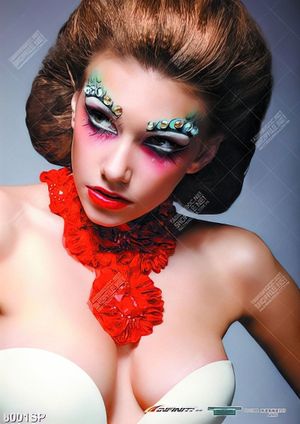 Tranh người mẫu make up nghệ thuật SP8001