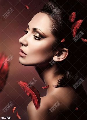 Tranh canvas người mẫu đẹp cuốn hút treo tường spa