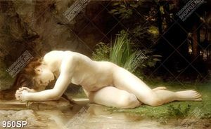 Tranh khỏa thân thời phục hưng trang trí tường spa