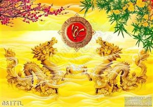 Tranh Tài Lộc, tranh Tết song long