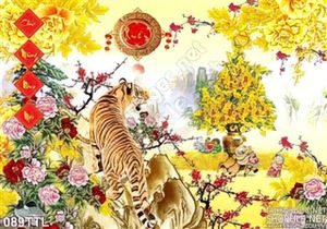 Tranh Tài Lộc, tranh Tết con Hổ