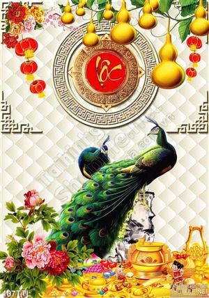 Tranh Tài Lộc, tranh Tết chim công độc đáo