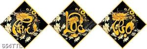 Tranh Phúc Lộc Thọ hoá rồng nghệ thuật decor phòng