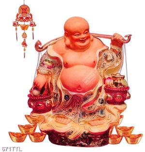 Tranh Phật Di Lặc gắn tường chất lượng cao