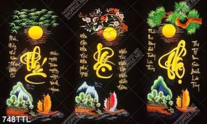 Tranh tư pháp trang trí nội thất phúc lộc thọ