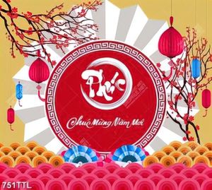 Tranh chữ Phúc trang trí ngày tết
