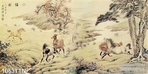 Tranh thư pháp phong thủy treo tường