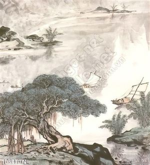 Tranh thư pháp sơn dầu độc đáo