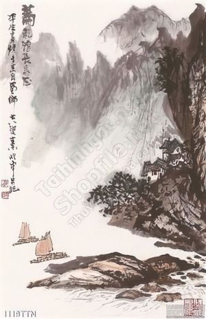 Tranh thư pháp phong thủy treo tường