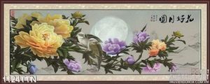 Tranh thư pháp hoa mẫu đơn phong thủy