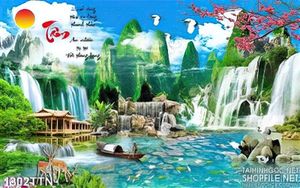 Tranh phong cảnh hữu tình mới nhất hiện nay in 3D
