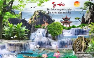 Tranh phong cảnh hữu tình in uv