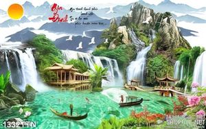 Tranh thư pháp phong cảnh nghệ thuật