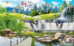 Tranh núi đồi Tây Bắc nghệ thuật psd
